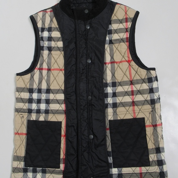 Burberry Brit Men's Diamond Quilted Vest Black Size M - Picture 6 of 12